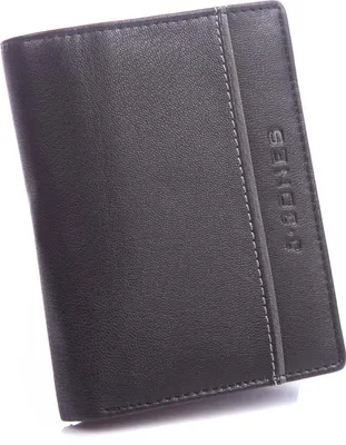 Produktbild von J Jones Herren Geldbörse Portemonnaie Brieftasche aus Echtes Leder RFID-Schutz Schwarz