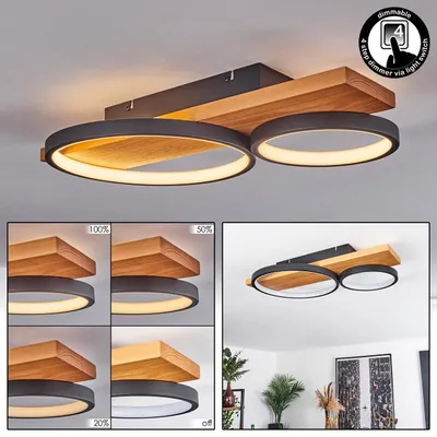 Produktbild von Caces »Caces«  dimmbare Deckenlampe aus Metall/Holz