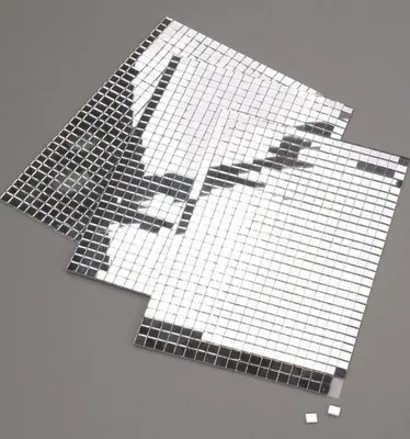 Produktbild von Deko Spiegel, selbstklebend, silber 5x5 mm (600 Stk)