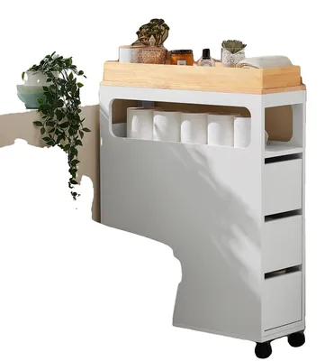 Immagine prodotto di Armadio da bagno, design salvaspazio, struttura resistente, BIANCO
