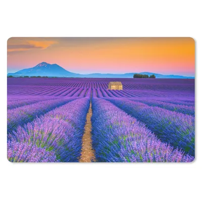 Produktbild von MuchoWow® Schreibtischunterlage Lavendel - Lila - Blumen 60x40 cm - XXL Mauspad - Großes Mauspad