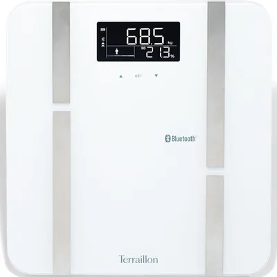 Obrázek produktu pro Terraillon X-Line Connect, Elektronická osobní váha, 180 kg, 100 g, Bílá, Čtverec, 8 uživatel/ů
