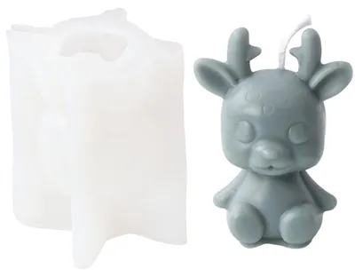 Productafbeelding van TRANKIELO® - 3D dierenhars vorm - Siliconen kaarsgietvormen - Geschikt voor DIY handwerk en decoratie