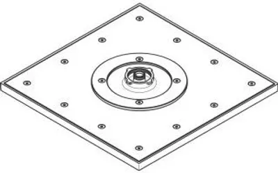 Produktbild von AXOR 93452000 Kopfbrause 250/250 1jet Axor chrom