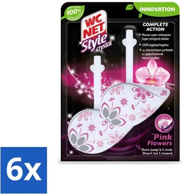 Produktbild von WC-Netz – Toilettenblock – Frische Blumen – 2 Blöcke - Vorteilspack - 6 Stücke