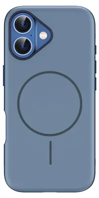 Productafbeelding van imoshion Color Backcover met Thin MagSafe Ring voor de Apple iPhone 16 - Donkerblauw