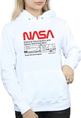 Produktbild von NASA - Kapuzenpullover für Damen BI2203 (XXL) (Weiß)