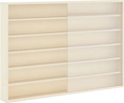 Image de vidaXL Présentoir mural avec étagère Beige 80 x 8,5 x 54 cm Contreplaqué