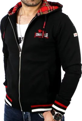 Produktbild von Lonsdale Herren Zip Hoody Lancaster, Farbe:black, Größe:L
