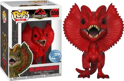 Zdjęcie produktu dla Jurassic Park POP! Movies Vinyl Figur Dilophosaurus (Rd) Exclusive 9 cm