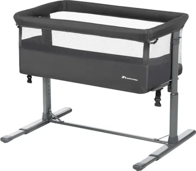Immagine prodotto di Bebeconfort Zina 2-in-1 co-sleeper dalla nascita fino a 9 kg, lettino regolabile in altezza, accogliente e morbidamente imbottito, Mineral Graphite