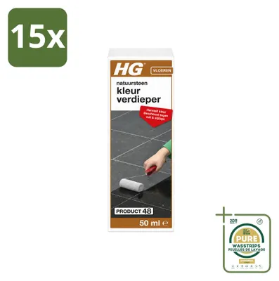 Produktbild von 15 x HG Naturstein Farbvertiefer - 50 ml - Vorratspackung - 15 Stücke