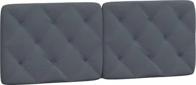 Obrázek produktu pro Polštář na opěrku hlavy, tmavě šedá barva, 137 cm, samet