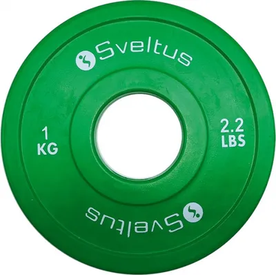 Produktbild von Halfterscheibe Olympia 1 kg Stahl/Gummigrün