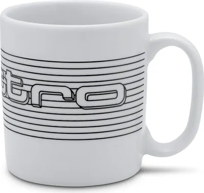 Produktbild von Original Audi quattro Tasse Kaffeetasse Porzellantasse Cafe Becher weiß