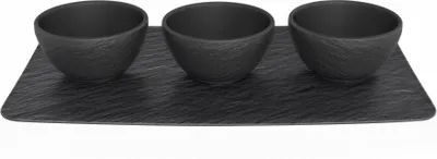 Produktbild von Villeroy & Boch Set Manufacture Rock schwarz