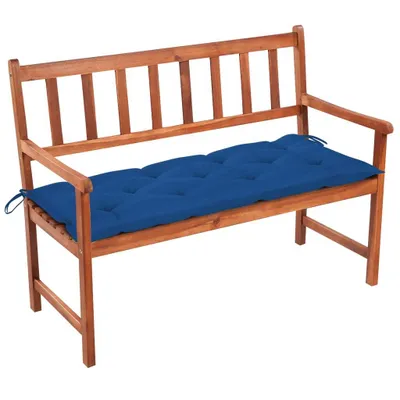 Produktbild von vidaXL Gartenbank mit Auflage 120 cm Massivholz Akazie