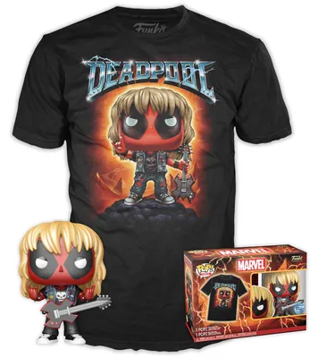 Zdjęcie produktu dla Funko Pop! Deadpool Heavy Metal - Figurka winylowa z koszulką  SET POP & TEE