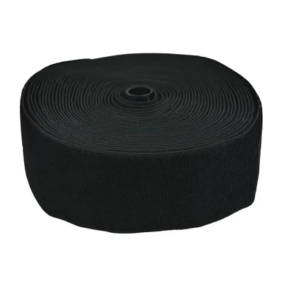 25m flexibles Klettverschluss, schwarz 100mm