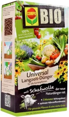 Immagine prodotto di CompoConcime universale a lento rilascio con lana di pecora 2 kg Singolo 20273