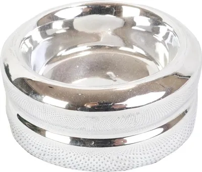 Zdjęcie produktu dla Świecznik ceramiczny na świeczkę tealight srebrny