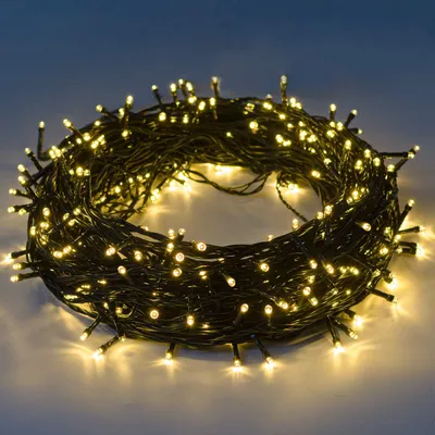 Lichterkette 220 LEDs 25 m, warmweiß, 8 Modi, Memory, IP44