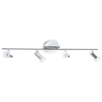 Produktbild von EGLO GLOSSY 1, Strahler Oberflächenbeleuchtung, 4 Glühbirne(n), LED, 18,4 W, 3000 K, Chrom, Weiß