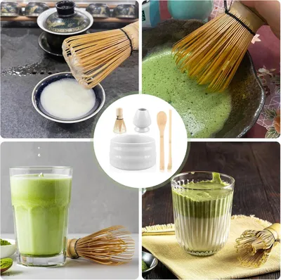 Produktbild von Komplettes Matcha-Teeset für Teezeremonien - Ideale Accessoires für Matcha und Grünen Tee