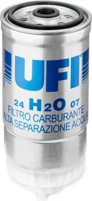 Produktbild von Kraftstofffilter UFI 24.H2O.07 für FIAT PUNTO (188) Filtereinsatz