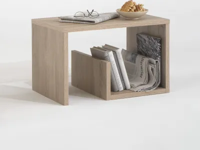 Produktbild von Beistelltisch >MIKE< in Eiche Nachbildung - 59x38x36cm (BxHxT)
