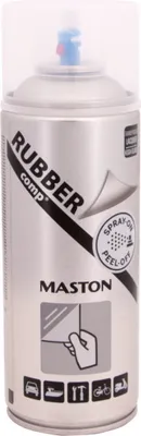 Produktbild von Maston Rubbercomp Spray - Hochglanz - Transparent - Gummibeschichtung - 400 ml