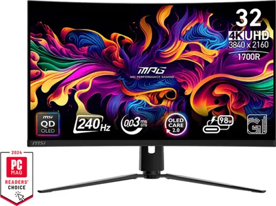 Produktbild von MSI MPG 321CURXDE QD-OLED Monitor, Farbe:Schwarz