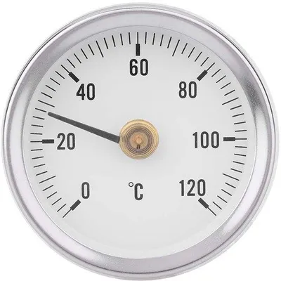 Image de Thermomètre bimétallique 63 mm - Étanche à l'eau - Étanchéité à la poussière - Lecture rapide - Adapté aux tuyaux/huiles/bateaux - Durable