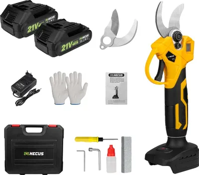 Zdjęcie produktu dla Sekator elektryczny, szerokość cięcia 30 mm, silnik bezszczotkowy, ergonomiczna konstrukcja, 2 akumulatory