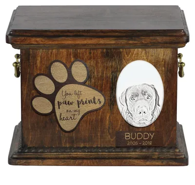 Obrázok produktu pre Labradorský retriever - urna na popol psa, personalizovaná urna s fotografiou, urna s fotografiou psa značky Art-Dog