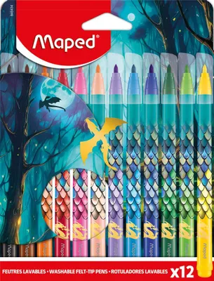 Image de Maped, marqueurs à base d'eau DRAGON, boîte de 12
