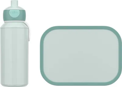 Produktbild von Mepal - Pausenset Campus - Set für Kinder mit Pop-up Trinkflasche & Lunch Box - Lunch-Set für die Schule oder unterwegs - Spülmaschinenfest - 400 + 750 ml - Cool mint