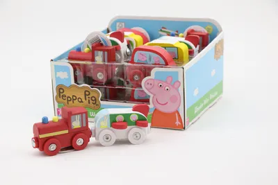 Immagine prodotto di Locomotiva in legno con carrozza Peppa Pig