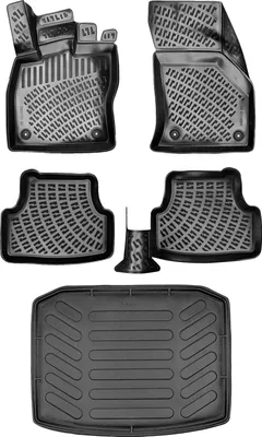 Produktbild von 3D Auto Gummimatten & Kofferraumwanne passend für Skoda Karoq 2017-2026