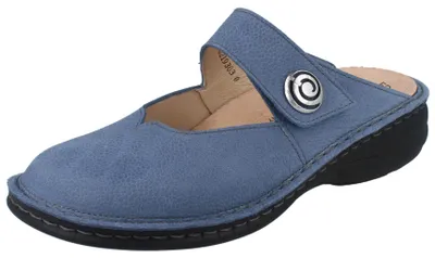Produktbild von FINN COMFORT Canaro Damen Clog hellblau genarbtes Nubukleder - Größe: 40