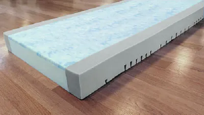 Produktbild von Burmeier Sky-fit Pflegebettmatratze, Matratze, Pflegebett, Maße:90 x 200 x 14 cm