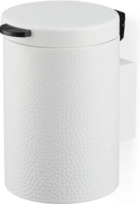 Produktbild von Famanu Abfallbehälter 3 l mit Softclose - Wandmontage, rund, matt weiß
