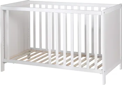 Produktbild von roba Beistellbett, weiß, höhenverstellbar, inkl. Lattenrost und passender Matratze, 60 x 120 cm