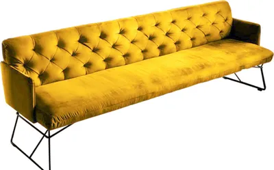 Produktbild von KAWOLA Esszimmerbank CHARME Velvet curry 186cm