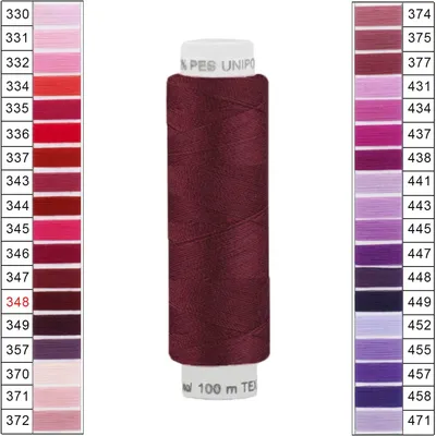 100m / 1 Spule Unipoly 120 TEX14x2 Polyester braunrot