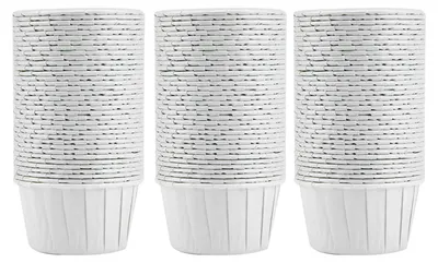 Produktbild von 100 Stück Mini-Cupcake-Förmchen aus Papier, runde Kuchen-Backförmchen, Muffinförmchen, Zuhause, Party, Hochzeit