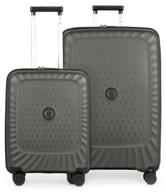 Immagine prodotto di Kotti - Set di valigie 2 pezzi, trolley per bagaglio a mano + valigia grande XL espandibile, guscio rigido robusto, trolley leggeri, set di valigie per check-in aereo e bagaglio a mano, titanio
