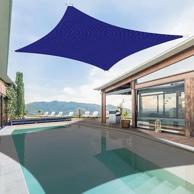 Produktbild von Schattenrollo - wasserdicht, UV-beständig / Terrassenschirm, Balkonschirm / Sonnenschirm 4*6M