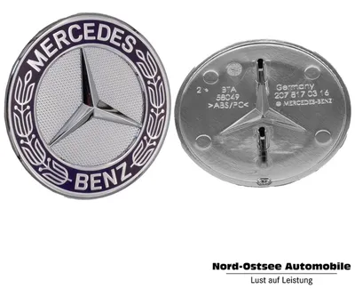 Produktbild von Mercedes-Benz Emblem mit Stern Motorhaube blau A2078170316