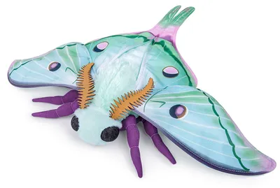 Image de Peluche Maanmotte - Animal en peluche réaliste, 27 cm